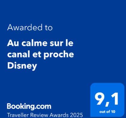 Au Calme Sur Le Canal Et Proche Disney Vaires-sur-Marne ภายนอก รูปภาพ